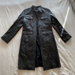 Kenneth Cole Leather Coat